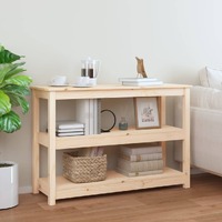  Console Table 110x40x74 cm Solid Wood Pine