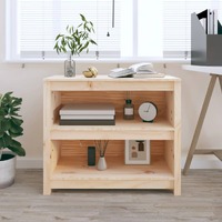  Book Cabinet 80x35x68 cm Solid Wood Pine
