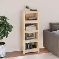  Book Cabinet 50x35x125.5 cm Solid Wood Pine