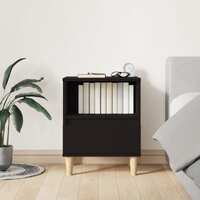  Bedside Cabinet Black 40x35x50 cm