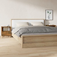  Bedside Cabinets 2 pcs Smoked Oak 40x35x50 cm