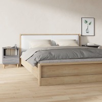  Bedside Cabinets 2 pcs Grey Sonoma 40x35x50 cm