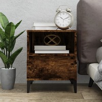  Bedside Cabinet Smoked Oak 40x35x50 cm