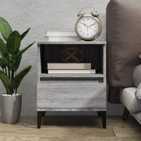  Bedside Cabinet Grey Sonoma 40x35x50 cm