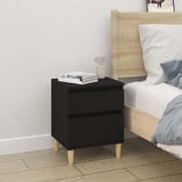  Bedside Cabinet Black 40x35x50 cm