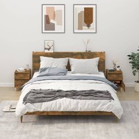  Bedside Cabinets 2 pcs Smoked Oak 40x35x50 cm
