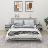  Bedside Cabinets 2 pcs Grey Sonoma 40x35x50 cm