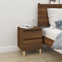  Bedside Cabinet Brown Oak 40x35x50 cm