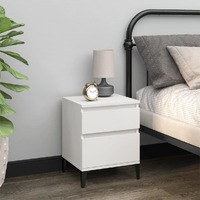  Bedside Cabinet White 40x35x50 cm