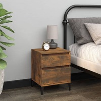  Bedside Cabinet Smoked Oak 40x35x50 cm