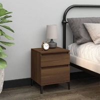  Bedside Cabinet Brown Oak 40x35x50 cm