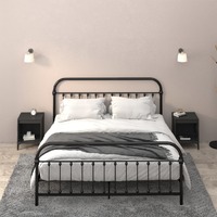  Bedside Cabinets 2 pcs Black 40x35x50 cm