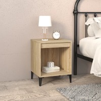  Bedside Cabinet Sonoma Oak 40x35x50 cm