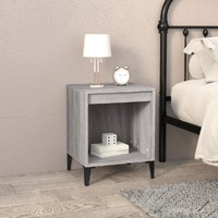  Bedside Cabinet Grey Sonoma 40x35x50 cm