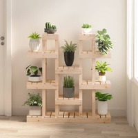  Plant Stand 104.5x25x109.5 cm Solid Wood Pine