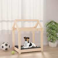  Dog Bed 61x50x70 cm Solid Wood Pine