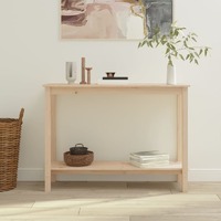  Console Table 110x40x80 cm Solid Wood Pine