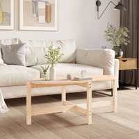  Coffee Table 118x63x45 cm Solid Wood Pine