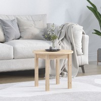  Coffee Table Ø 45x40 cm Solid Wood Pine
