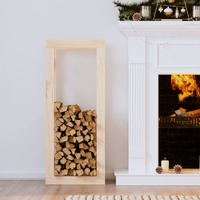  Firewood Rack 41x25x100 cm Solid Wood Pine