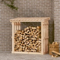  Firewood Rack 108x64.5x109 cm Solid Wood Pine