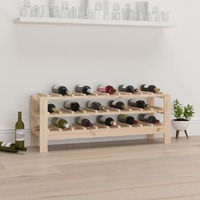  Wine Rack 109.5x30x42 cm Solid Wood Pine
