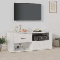  TV Cabinet White 100x35x40 cm Engineered Wood