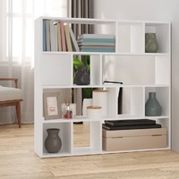  Book Cabinet/Room Divider White 105x24x102 cm