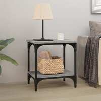  Side Table Grey Sonoma 40x30x42 cm Engineered Wood
