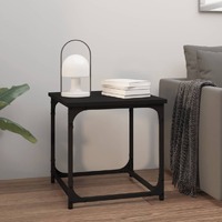 Side Table Black 40x40x40 cm Engineered Wood