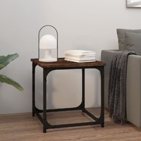 Side Table Smoked Oak 40x40x40 cm Engineered Wood