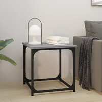  Side Table Grey Sonoma 40x40x40 cm Engineered Wood
