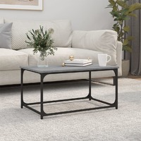  Coffee Table Grey Sonoma 80x50x40 cm Engineered Wood and Iron