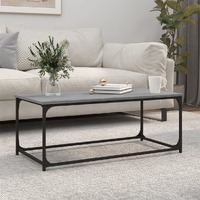  Coffee Table Grey Sonoma 102x50x40 cm Engineered Wood and Iron
