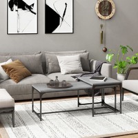  Coffee Tables 2 pcs Grey Sonoma Engineered Wood