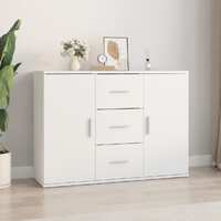  Sideboard White 91x29.5x65 cm Engineered Wood