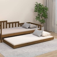  Bed Frame without Mattress Honey Brown 90x190 cm Solid Wood Pine