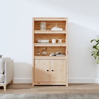 Highboard 80x35x154 cm Solid Wood Pine
