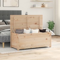  Storage Box 110x50x45.5 cm Solid Wood Pine