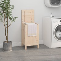  Laundry Box 44x44x76 cm Solid Wood Pine