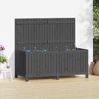  Garden Storage Box Grey 147x68x64 cm Solid Wood Pine