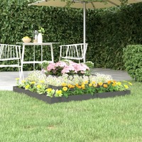  Planter Grey 110x110x27 cm Solid Wood Pine