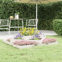  Planter White 112x112x27 cm Solid Wood Pine