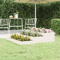  Planter White 107x107x27 cm Solid Wood Pine