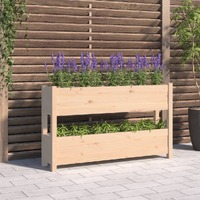  Planter 112x25x66 cm Solid Wood Pine