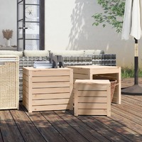  3 Piece Garden Box Set Solid Wood Pine