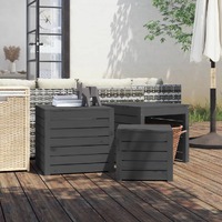  3 Piece Garden Box Set Grey Solid Wood Pine
