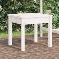  Garden Bench White 50x44x45 cm Solid Wood Pine