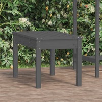  Garden Bench Grey 80x44x45 cm Solid Wood Pine