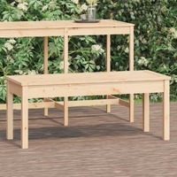  Garden Bench 109x44x45 cm Solid Wood Pine